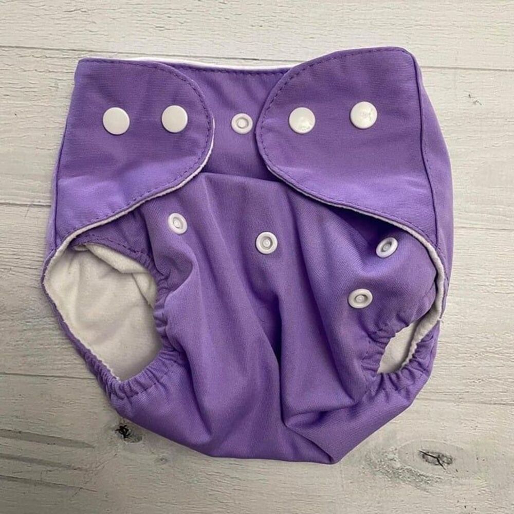 purple cloth diaper cover
